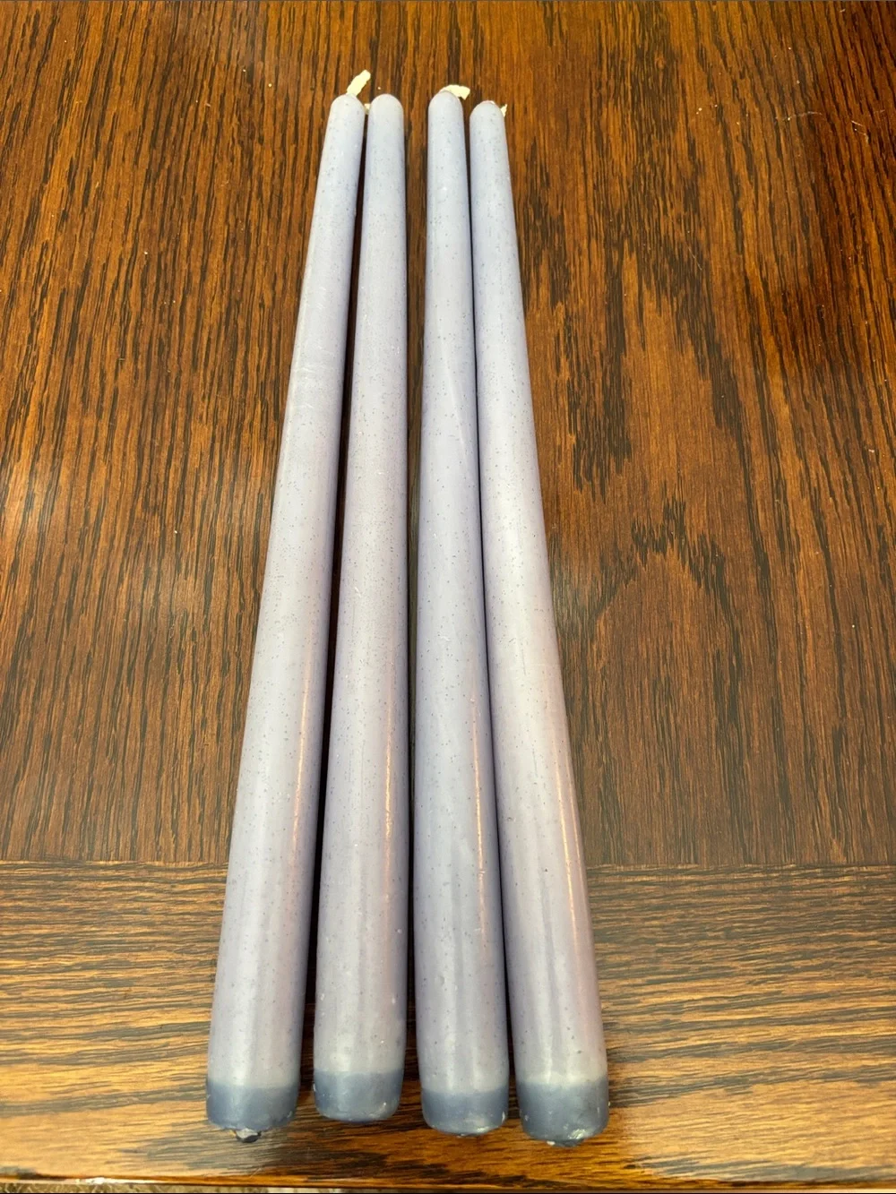 Set of 4 vintage 12 inches long pastel lilac  candles 🕯️